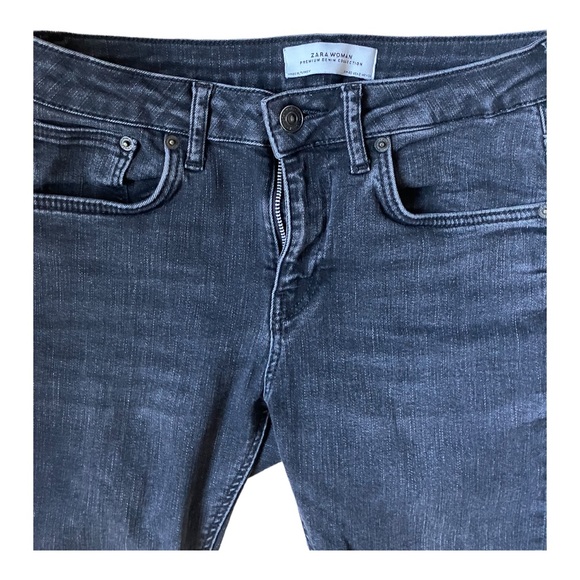 Grey Zara Woman Jeans Size USA 8 Premium Collection - Picture 5 of 6